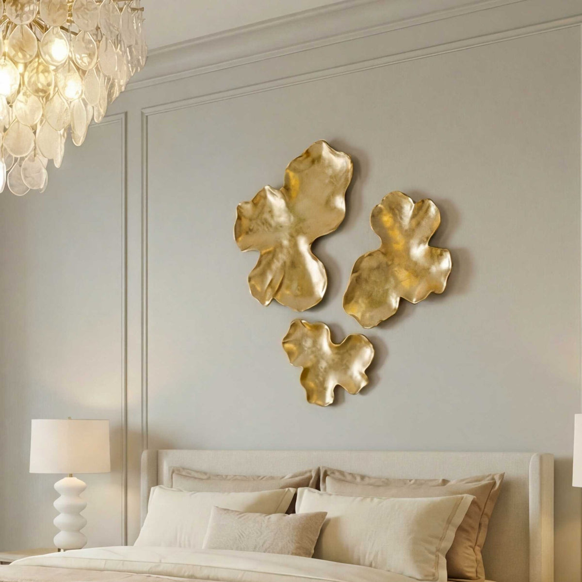 Lumina Gold Wall Decor, S/3 Wall Art| Uttermost