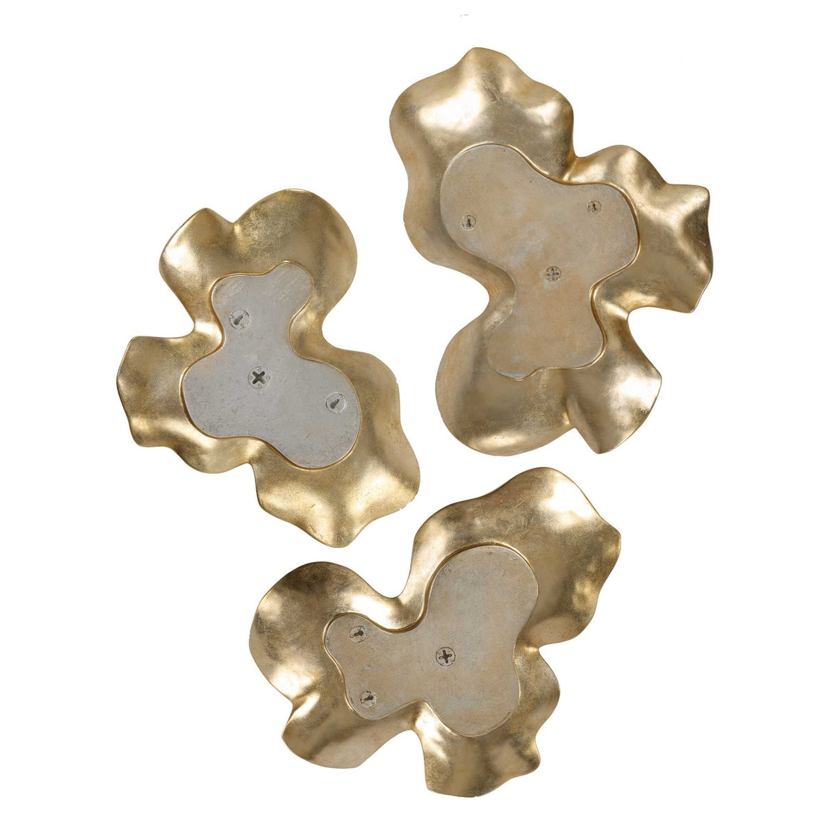 Lumina Gold Wall Decor, S/3 Wall Art| Uttermost