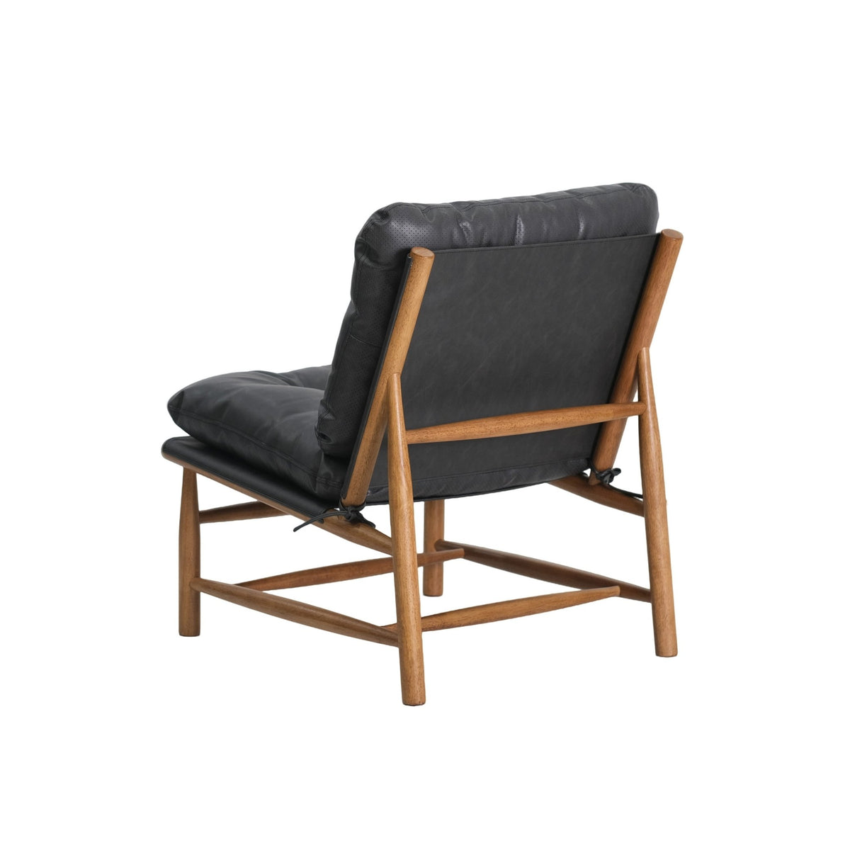 Luna Black Leather Accent Chair Chairs| Roots Furniture