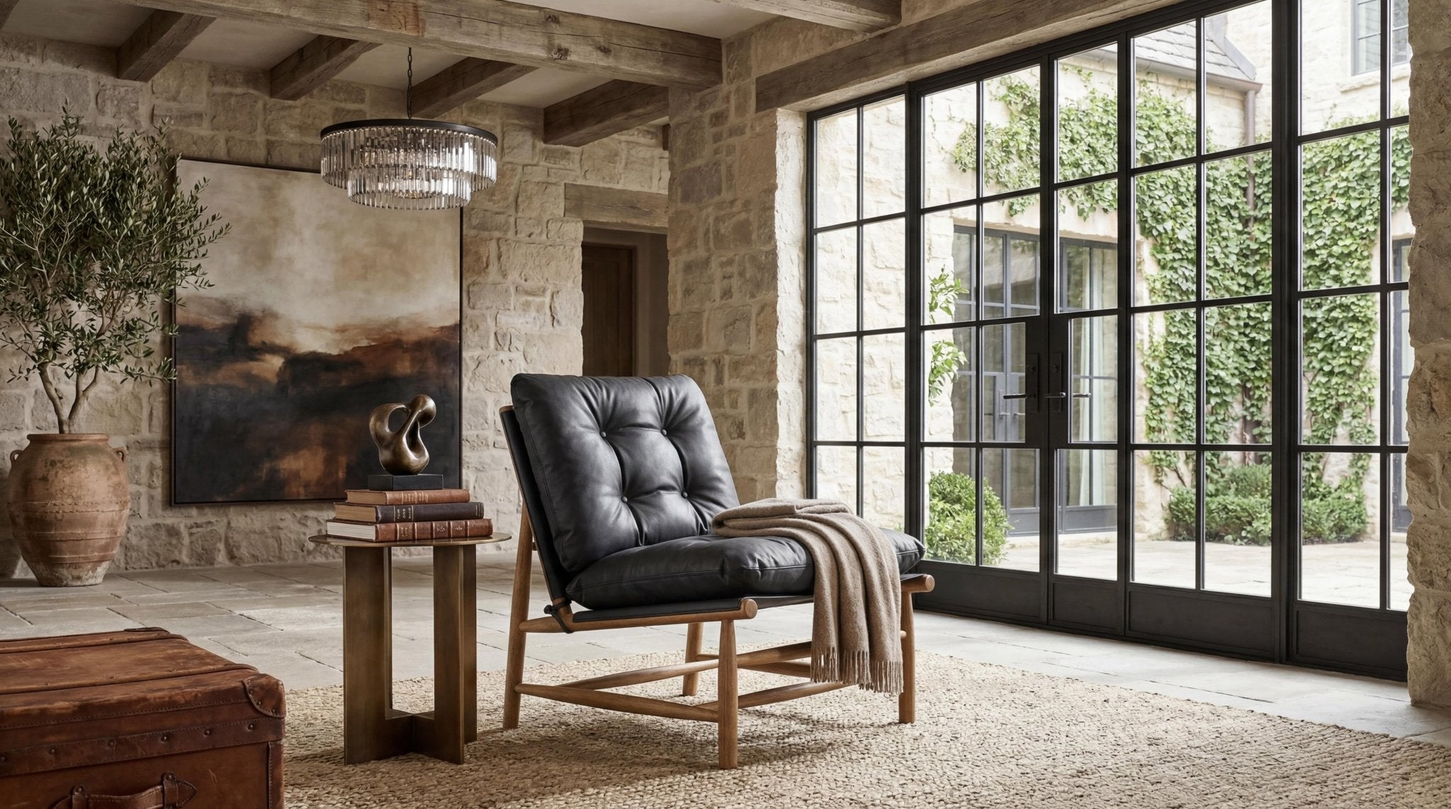 Luna Black Leather Accent Chair Chairs| Roots Furniture