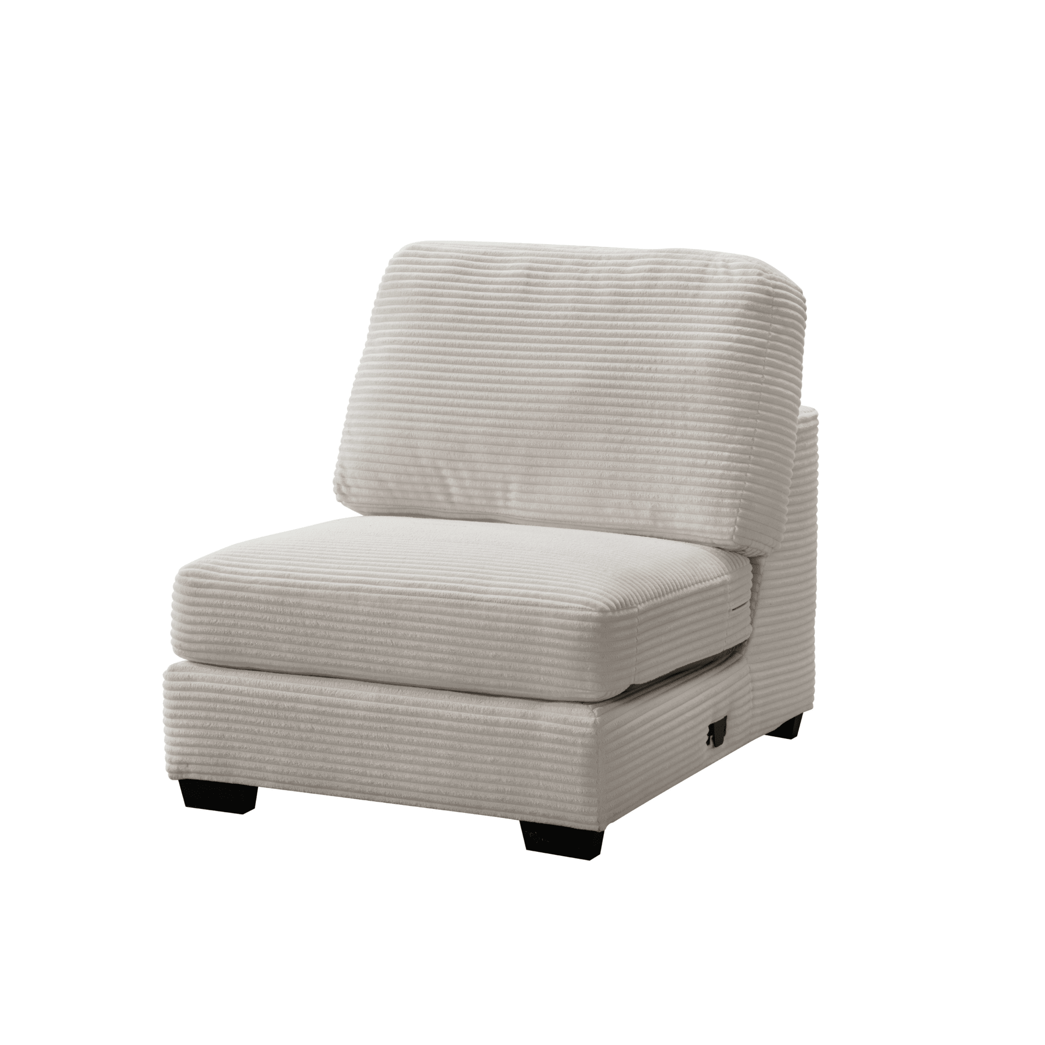 Luna Cream Armless Chair W88 Sectionals| Roots Furniture