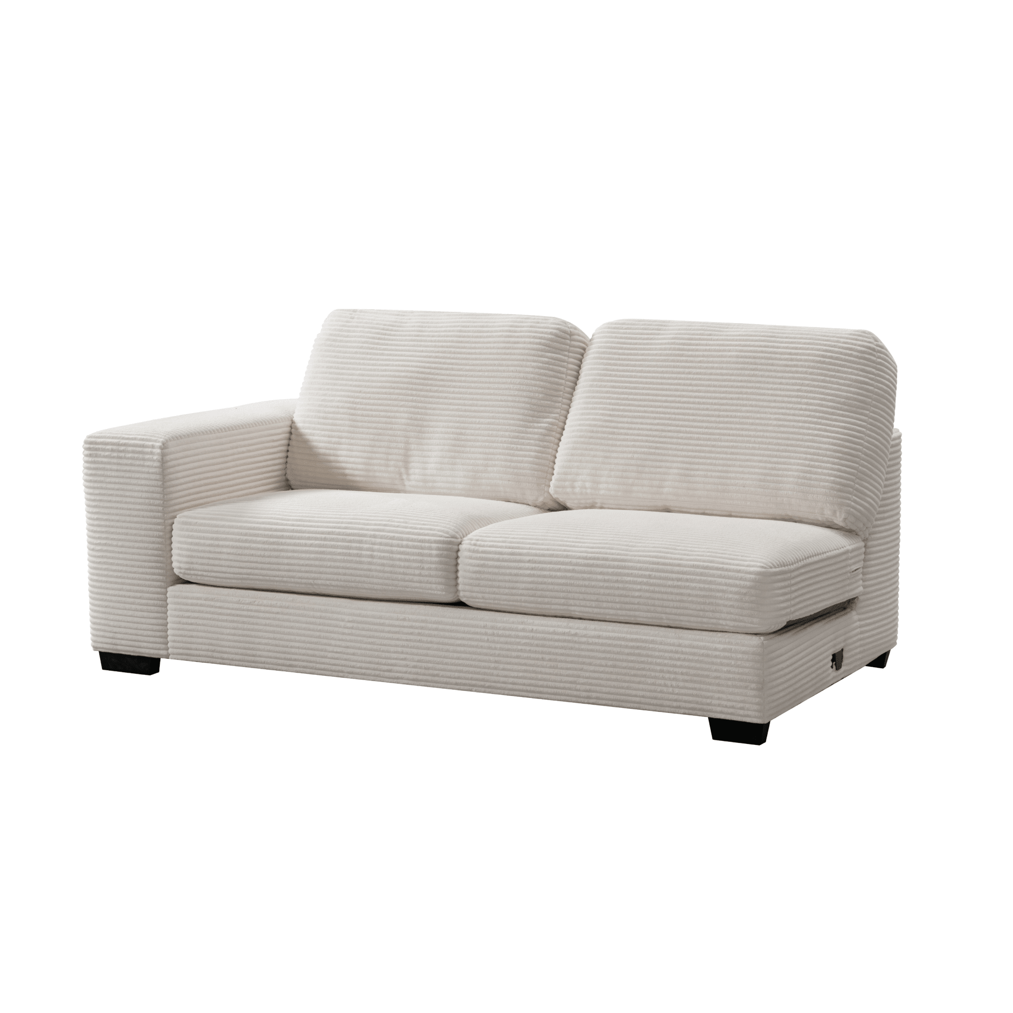 Luna Cream Left Arm Facing 3 Seater W200 Sectionals| Roots Furniture