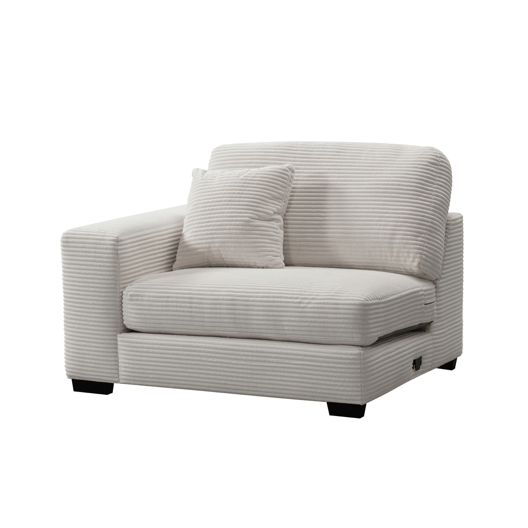 Luna Cream Left Arm Facing Seater W134 Sectionals| Roots Furniture
