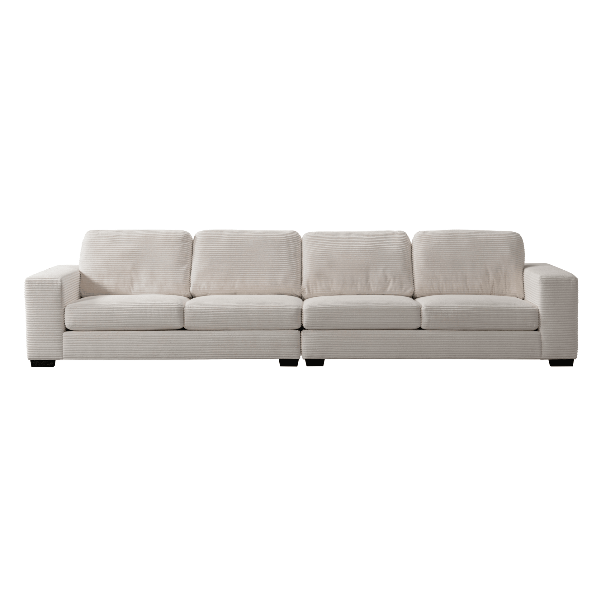 Luna Cream Right Arm Facing 3 Seater W200 Sectionals| Roots Furniture