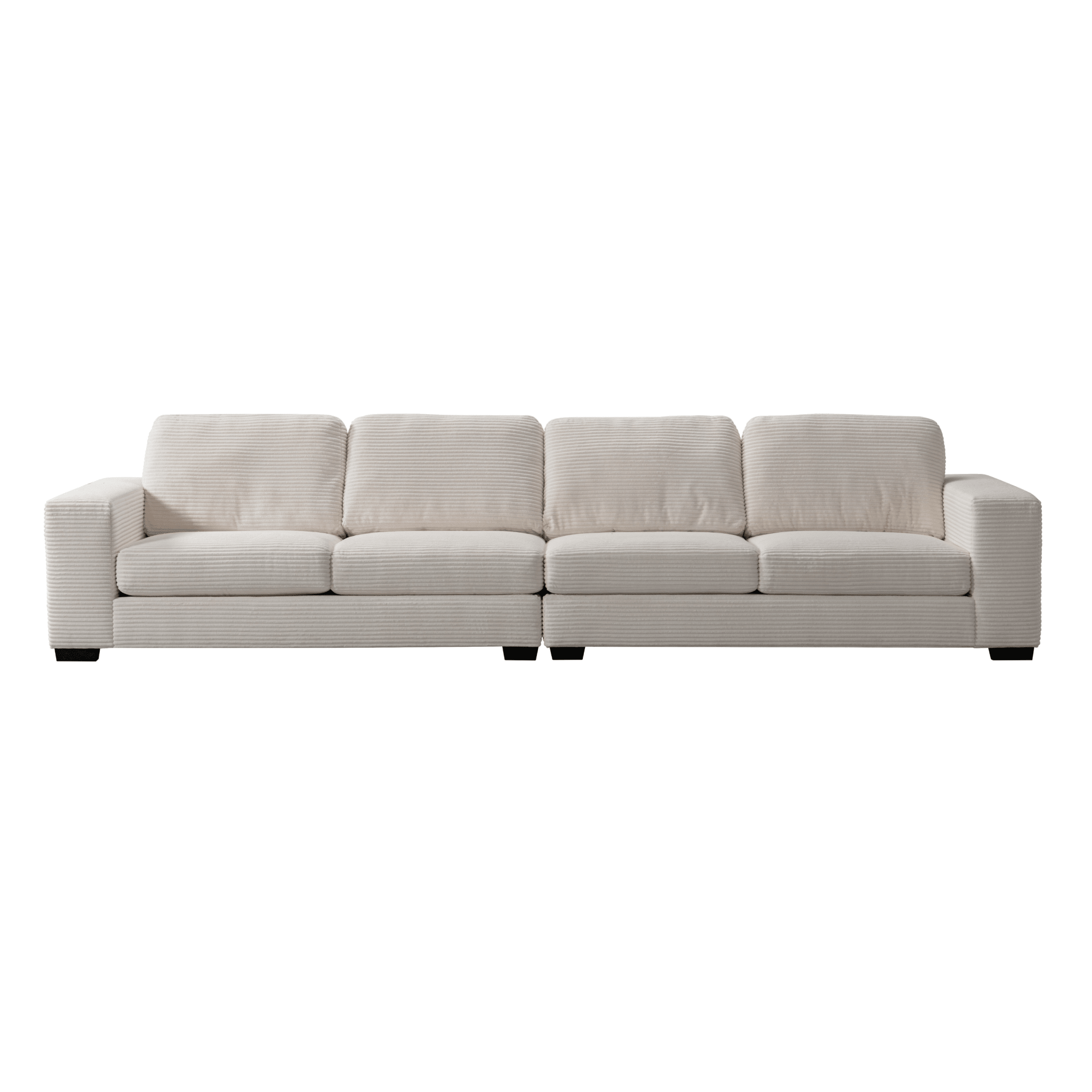Luna Cream Right Arm Facing 3 Seater W200 Sectionals| Roots Furniture