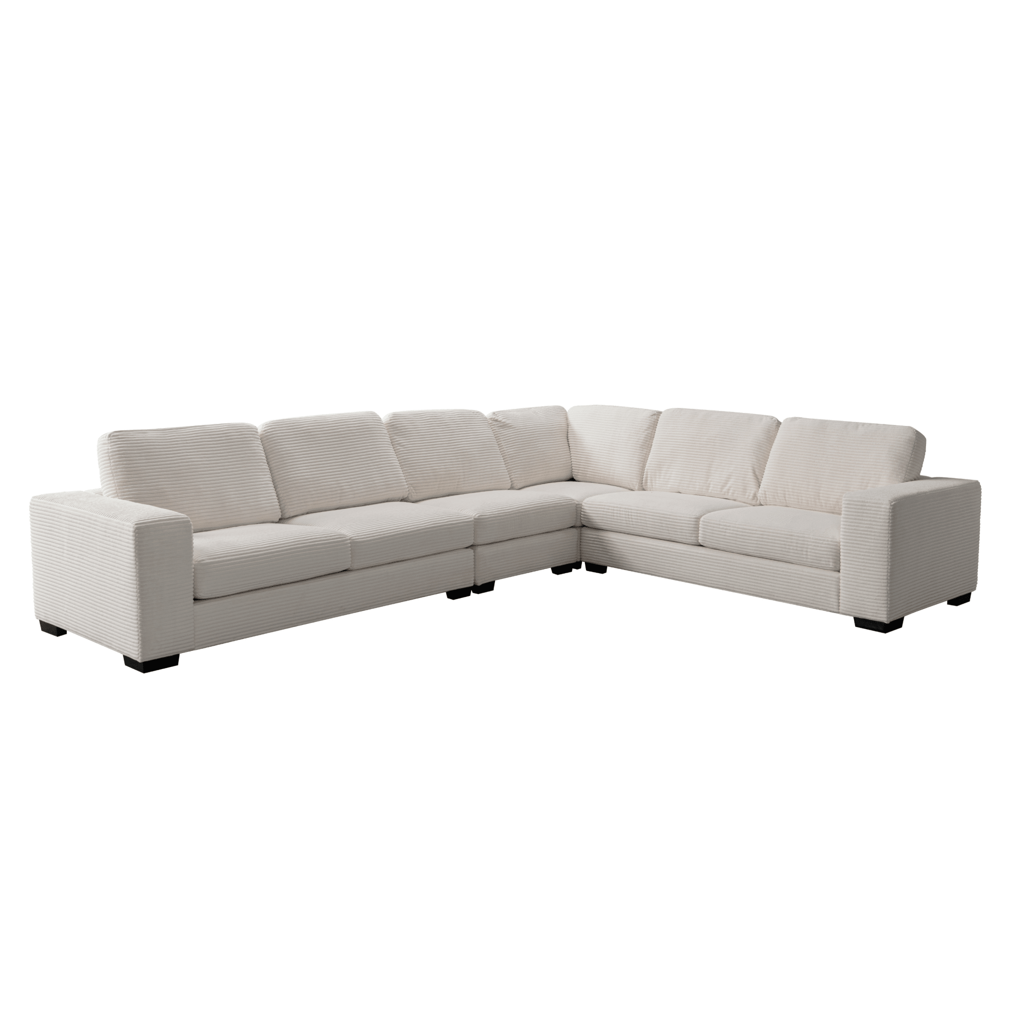 Luna Cream Sectional Sectionals| Roots Furniture
