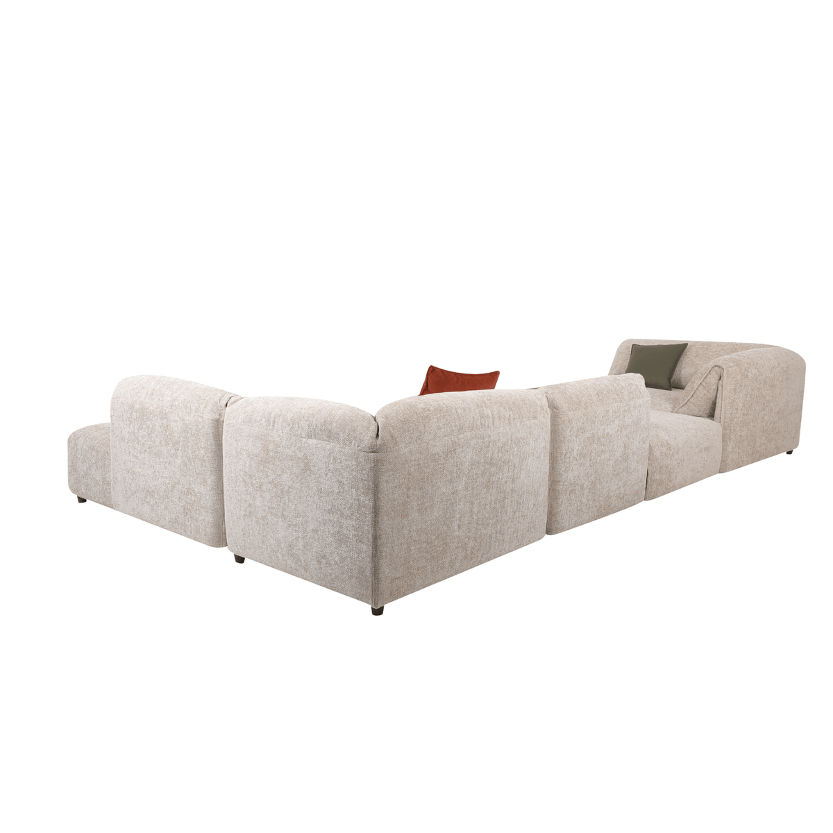 Luna Light Khaki Sectional Sectionals| Roots Furniture