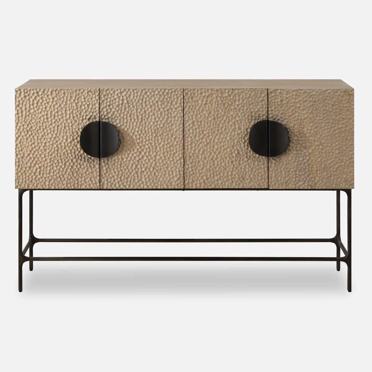 Lunar 4 Door Elm Wood Cabinet Cabinets & Chests| Uttermost