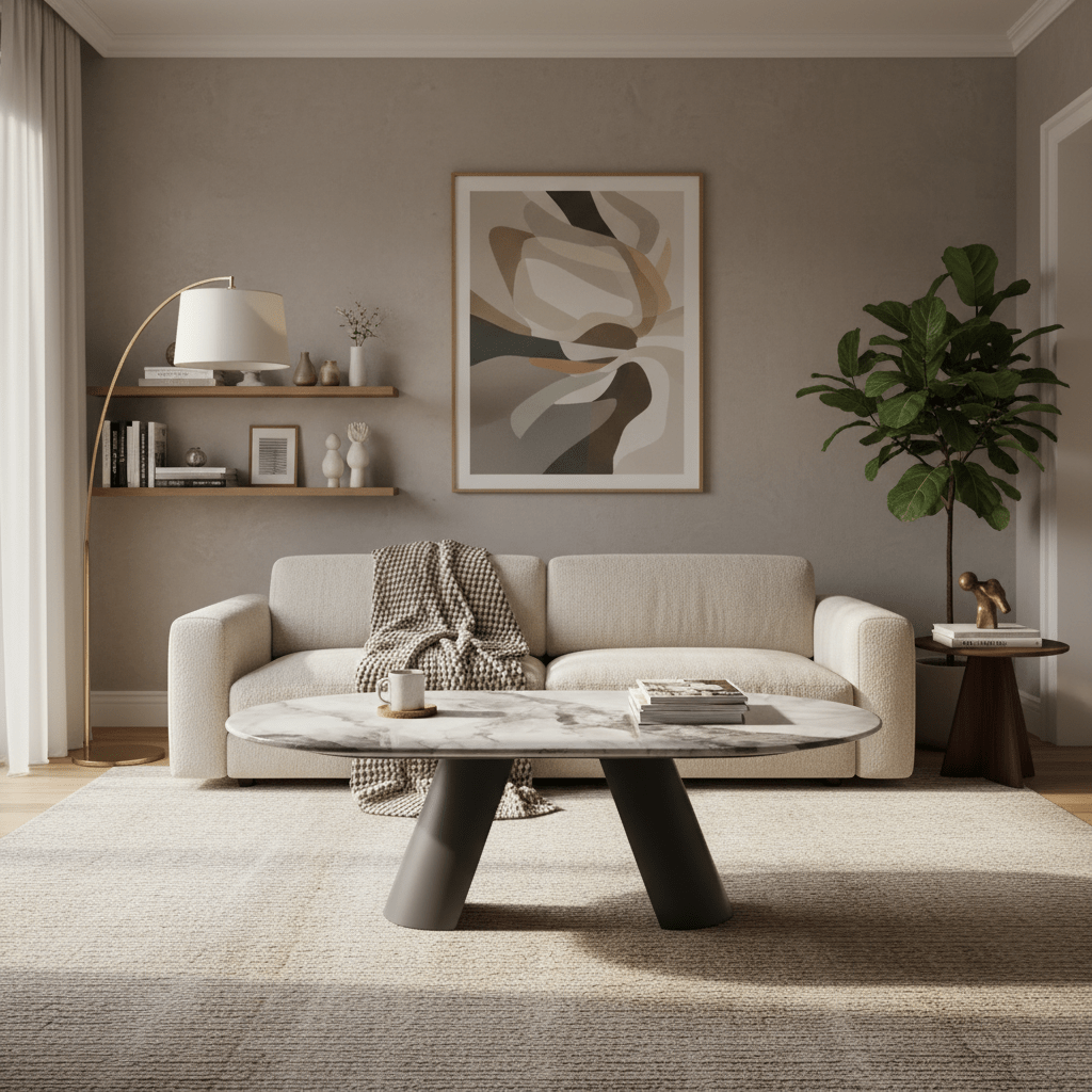 Lunar Marble Coffee Table Coffee Tables| Roots Furniture