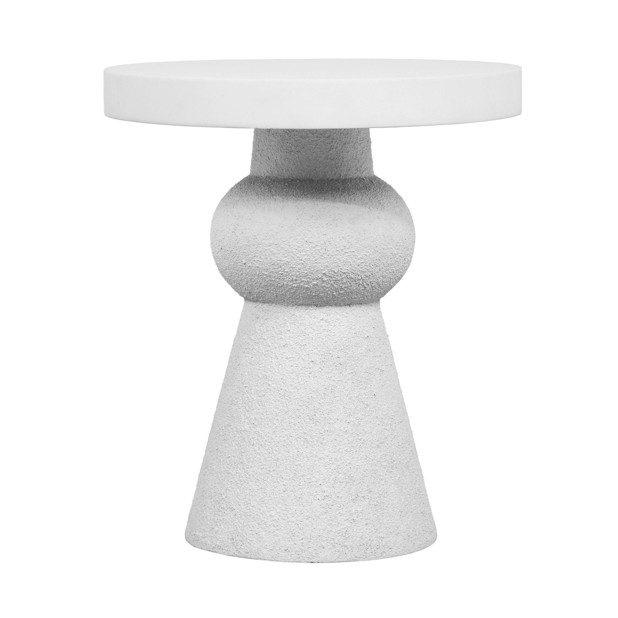 Lupita White Side Table End Tables| TOV