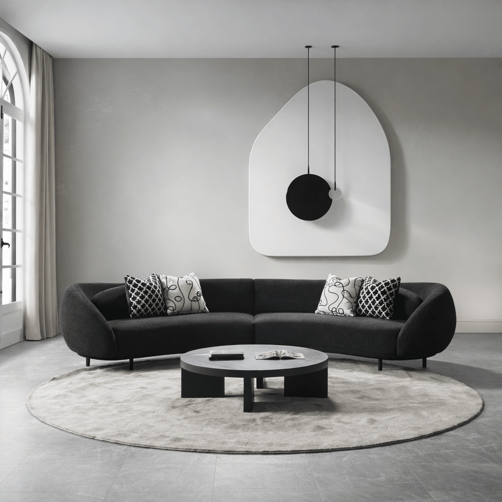 Lush Lounge Black Sectional Sectionals| Roots Furniture