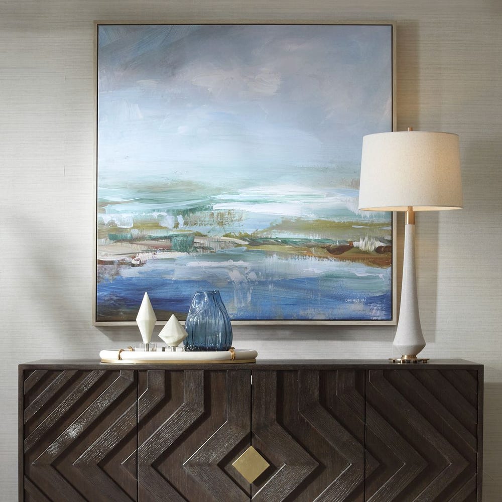 Lush Valley Framed Canvas Wall Art| Uttermost