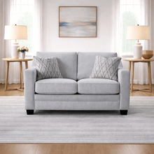 Luxe Haven Creamy Grey Loveseat W166