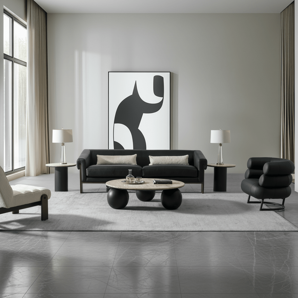 Luxe Living Beige/Black Coffee Table W121 Coffee Tables| Roots Furniture