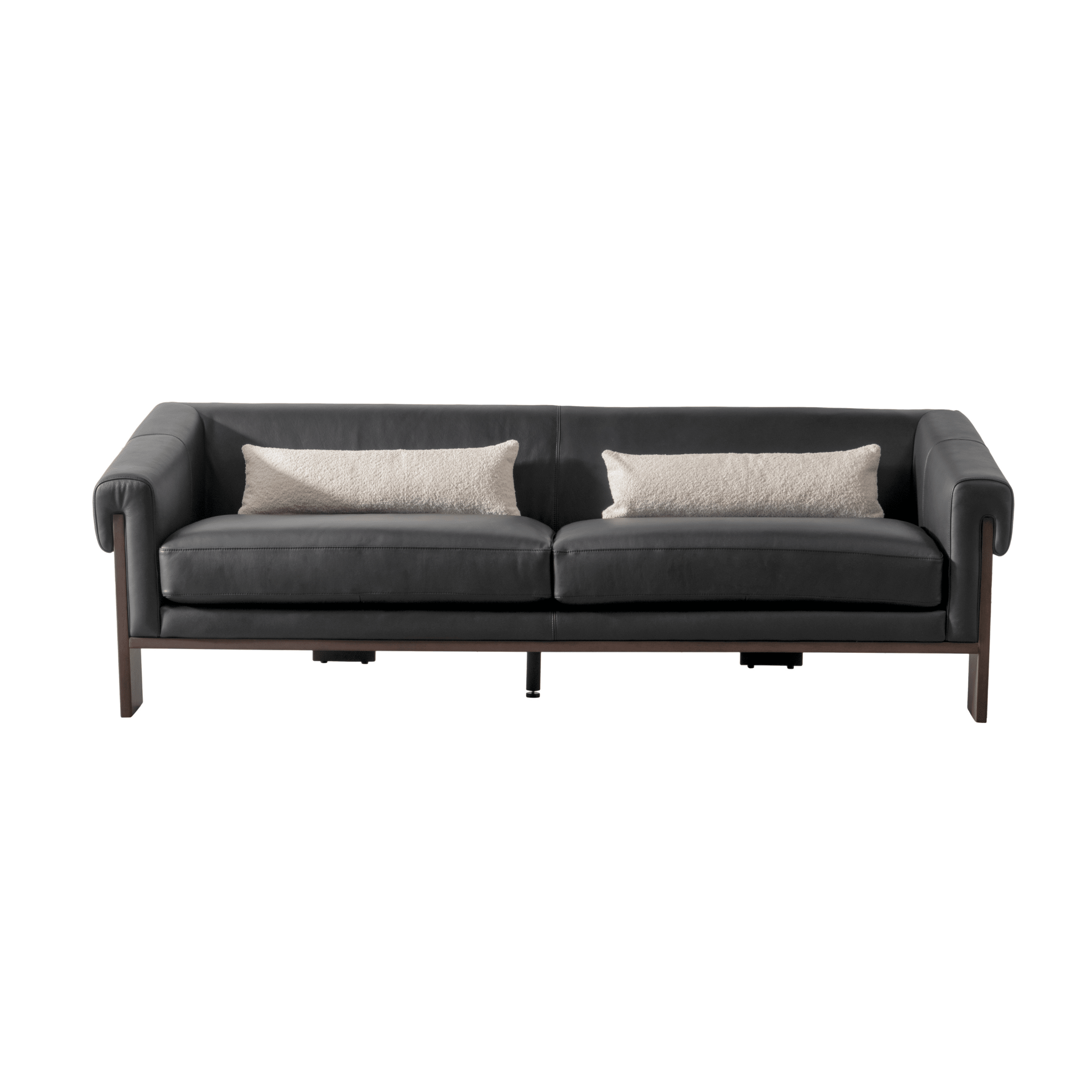 Luxe Living Black 4 Seater Sofa W232 XL Sofas| Roots Furniture