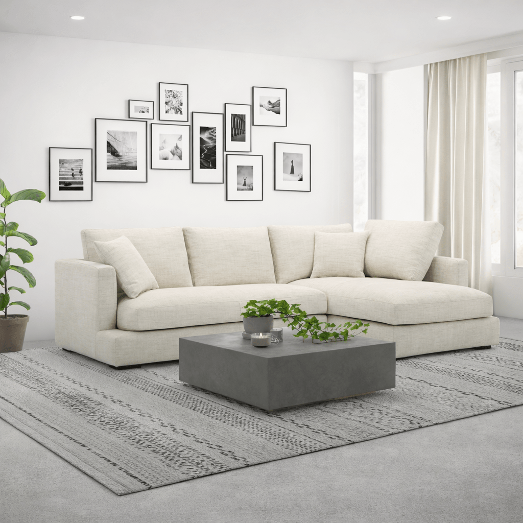 Luxembourg Beige Sectional Sectionals| Roots Furniture