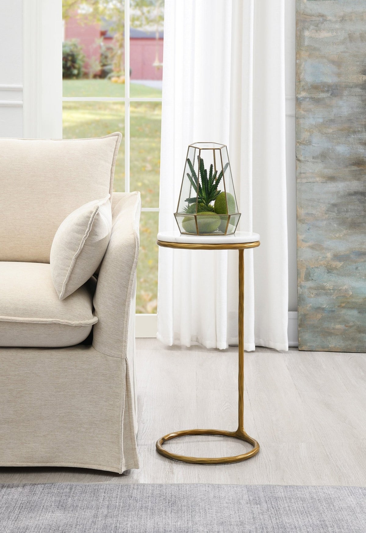 Luxo Marble Accent Gold Table Coffee Tables| AlRugaib Furniture