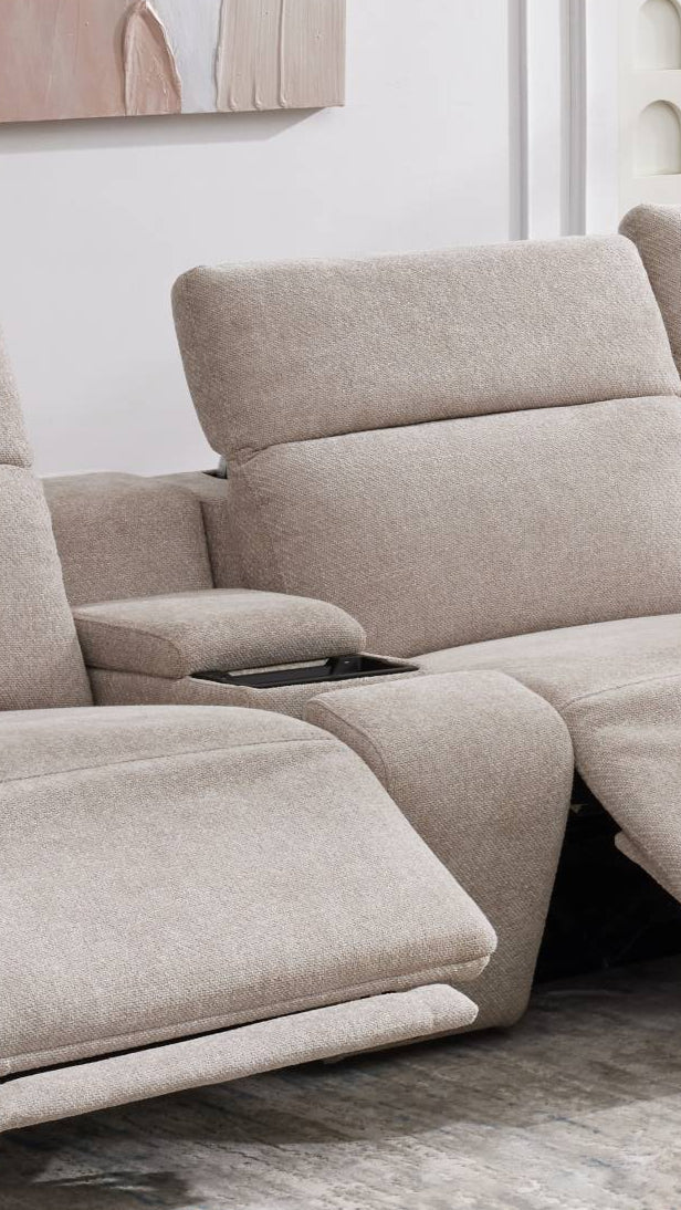 Luxora Grey Motion Power Sectional Recliners| Roots Furniture