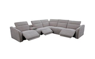 Luxora Grey Motion Power Sectional Recliners| Roots Furniture