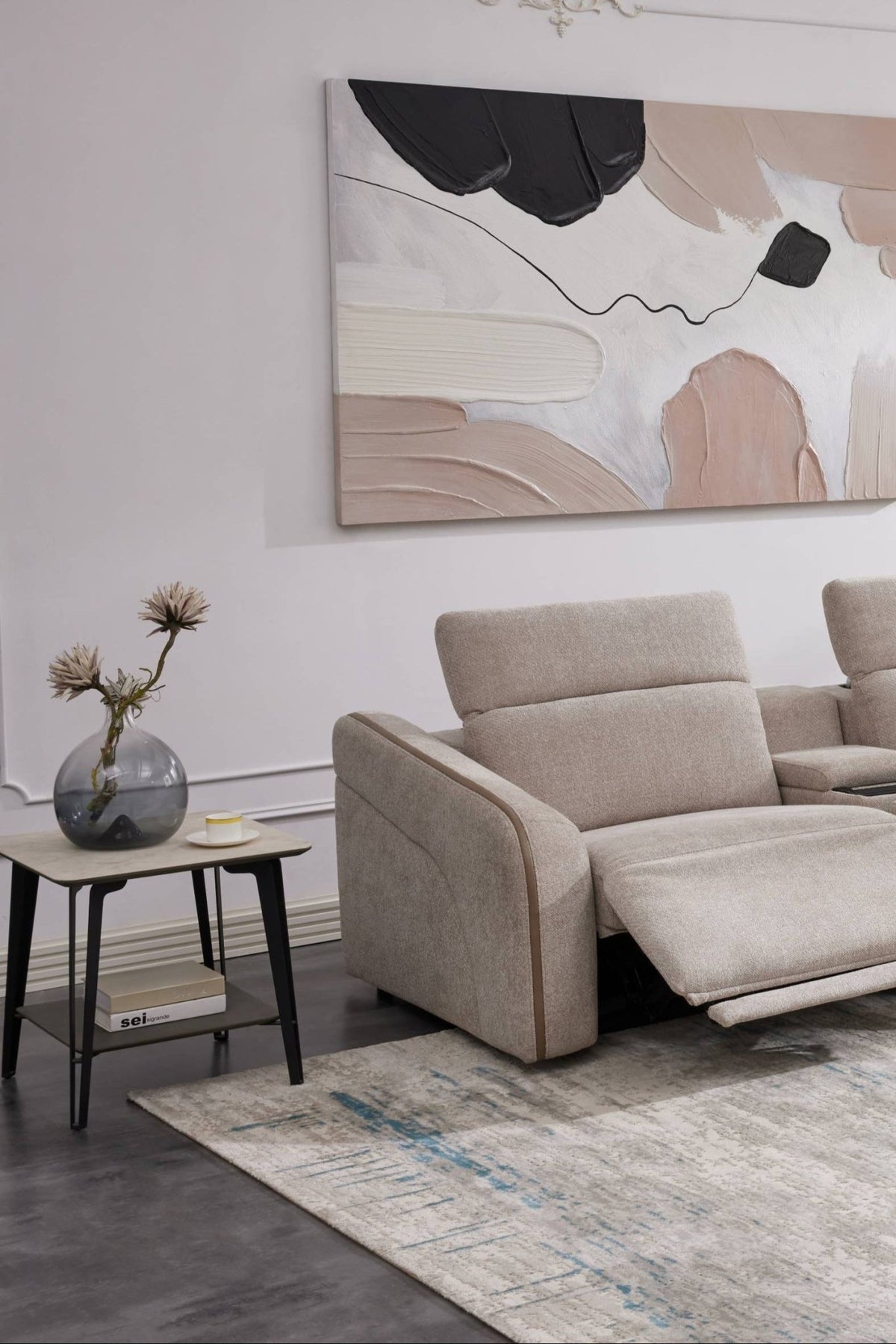 Luxora Grey Motion Power Sectional Recliners| Roots Furniture