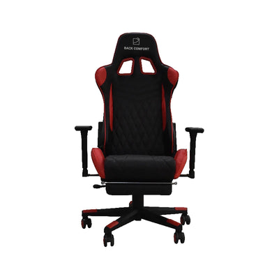 Luxury Gaming Chair with Reclining Backrest, Premium Leather, Neck and Foot Support - Al Rugaib Furniture
