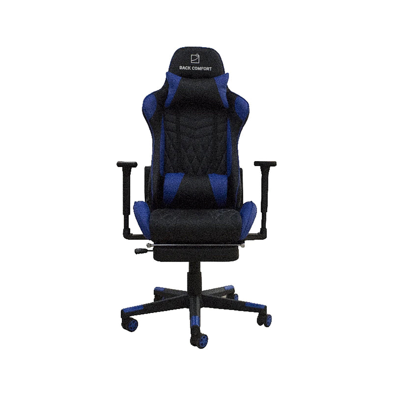 Luxury Gaming Chair with Reclining Backrest, Premium Leather, Neck and Foot Support - Al Rugaib Furniture