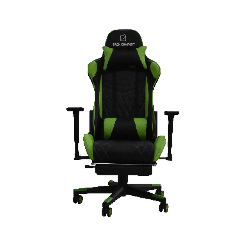 Luxury Gaming Chair with Reclining Backrest, Premium Leather, Neck and Foot Support - Al Rugaib Furniture