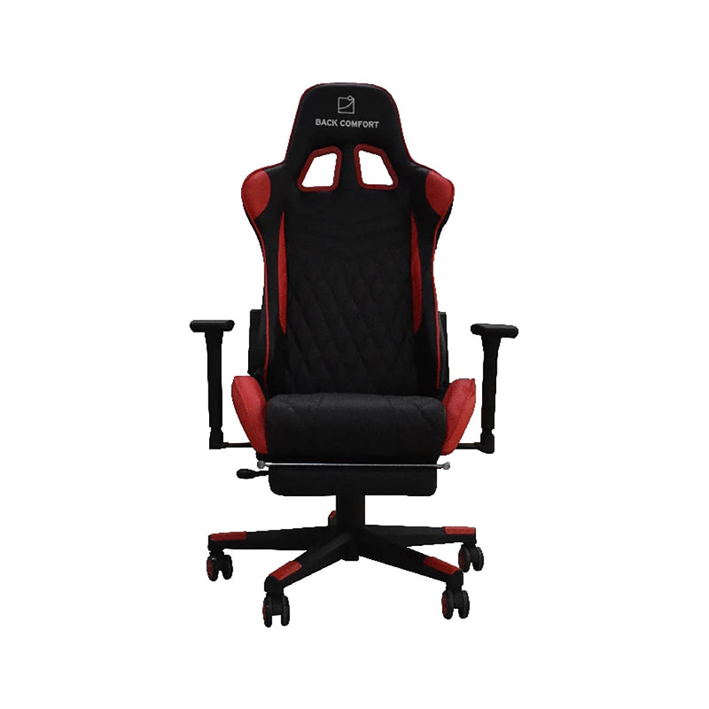 Luxury Gaming Chair with Reclining Backrest, Premium Leather, Neck and Foot Support - Al Rugaib Furniture