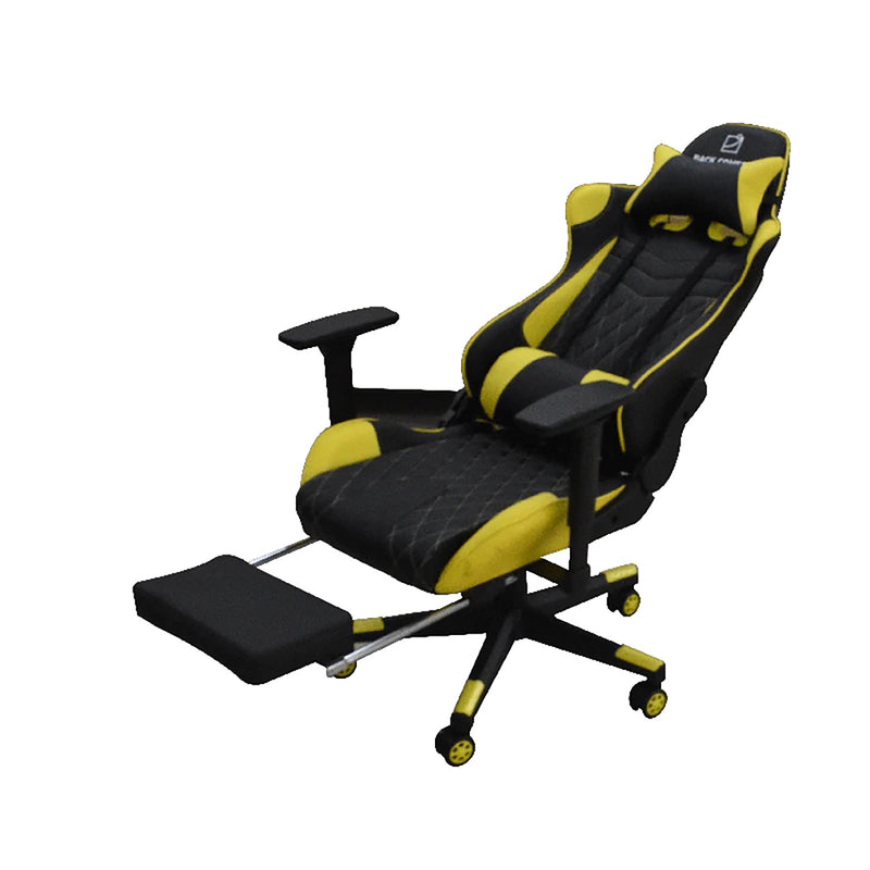 Luxury Gaming Chair with Reclining Backrest, Premium Leather, Neck and Foot Support - Al Rugaib Furniture