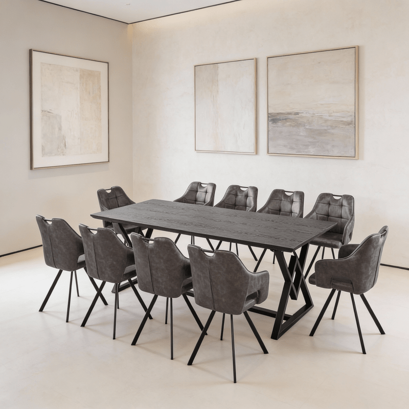 Luxury Rectangular Dining Set Milano – Ideal for large families and refined hosting Dining Set| Otath