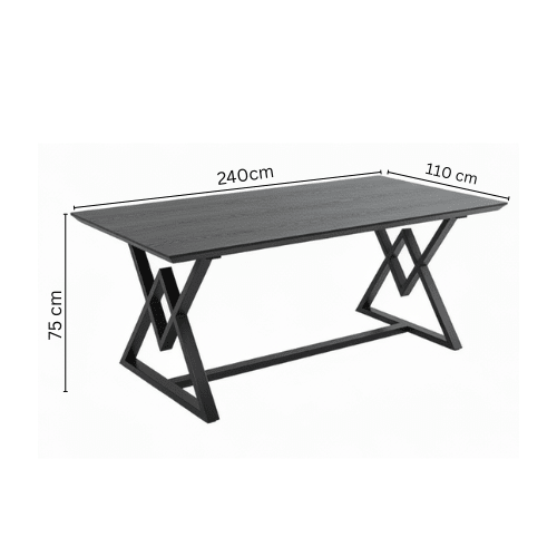 Luxury Rectangular Dining Set Milano – Ideal for large families and refined hosting Dining Set| Otath