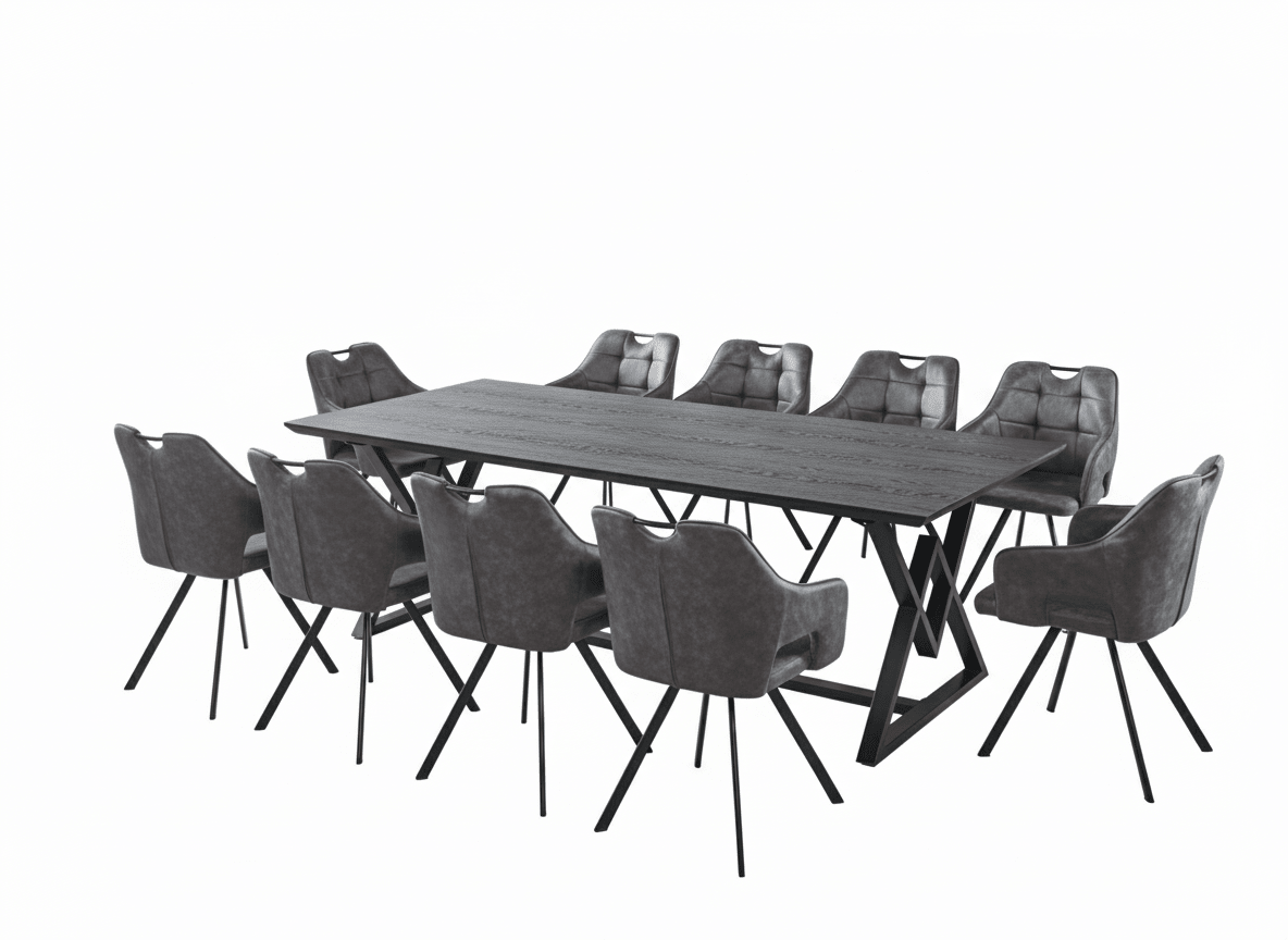 Luxury Rectangular Dining Set Milano – Ideal for large families and refined hosting Dining Set| Otath