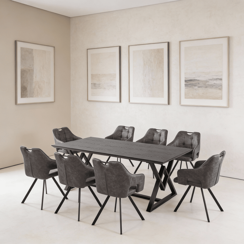 Luxury Rectangular Dining Set Milano – Ideal for large families and refined hosting Dining Set| Otath