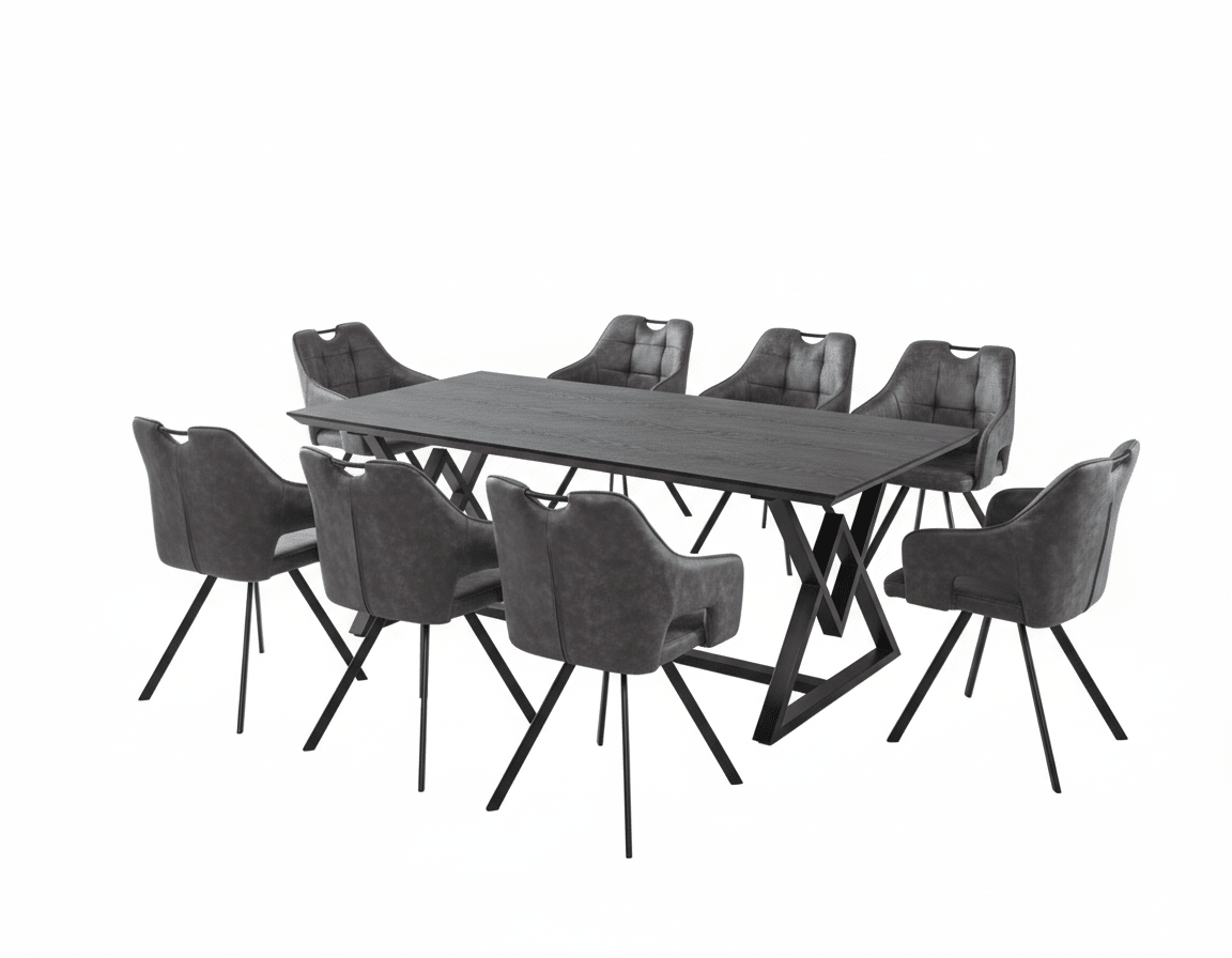 Luxury Rectangular Dining Set Milano – Ideal for large families and refined hosting Dining Set| Otath