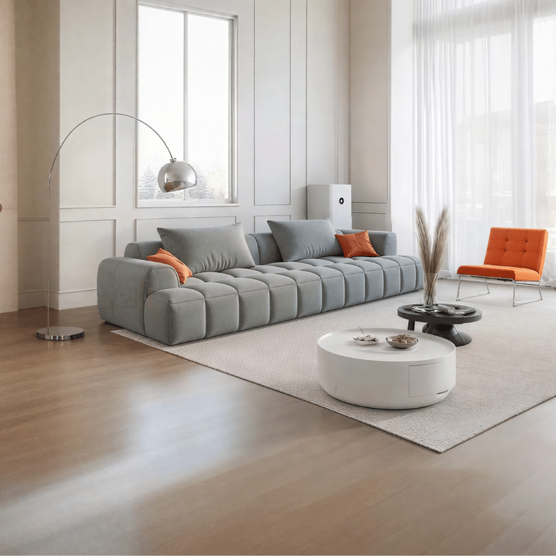 Luxury Sofa with Geometric Upholstery and Exceptional Comfort – Gret - Al Rugaib Furniture