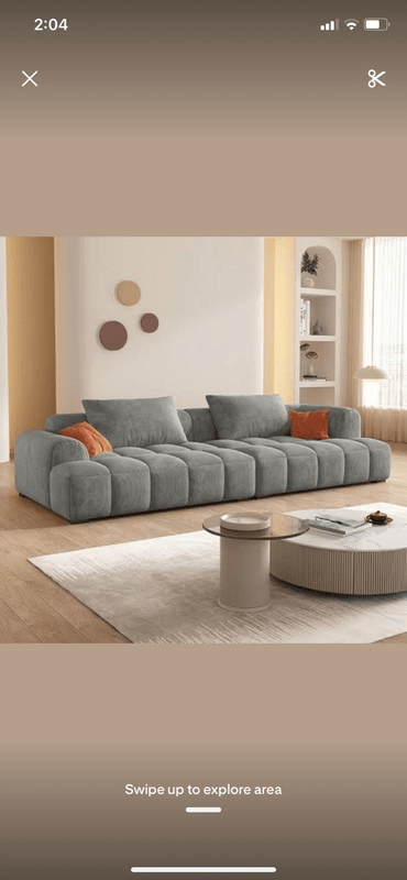 Luxury Sofa with Geometric Upholstery and Exceptional Comfort – Gret - Al Rugaib Furniture