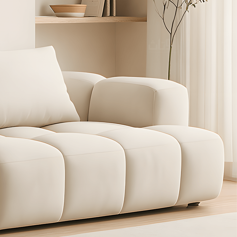 Luxury Sofa with Geometric Upholstery and Exceptional Comfort – off - white - Al Rugaib Furniture