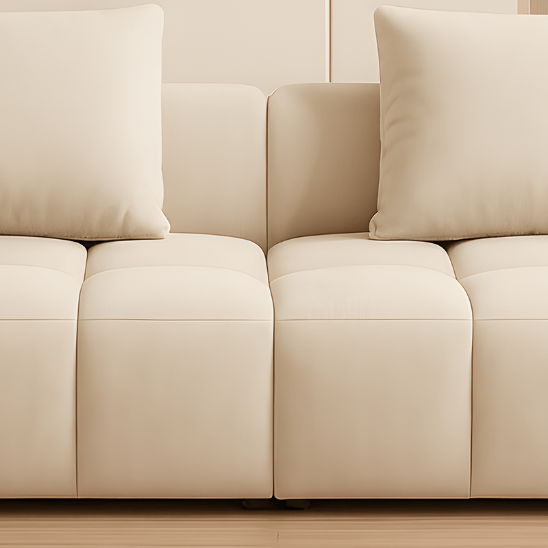 Luxury Sofa with Geometric Upholstery and Exceptional Comfort – off - white - Al Rugaib Furniture