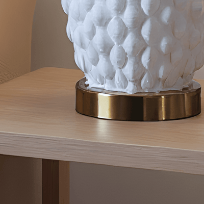 Luxury Table Lamp with Textured Ceramic Base - Al Rugaib Furniture