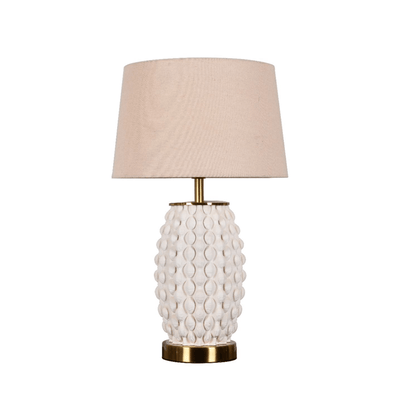 Luxury Table Lamp with Textured Ceramic Base - Al Rugaib Furniture