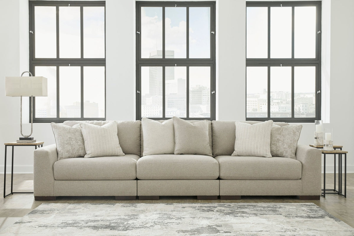 Lyndeboro Brown/Beige XL Sofa XL Sofas| Ashley Homestore