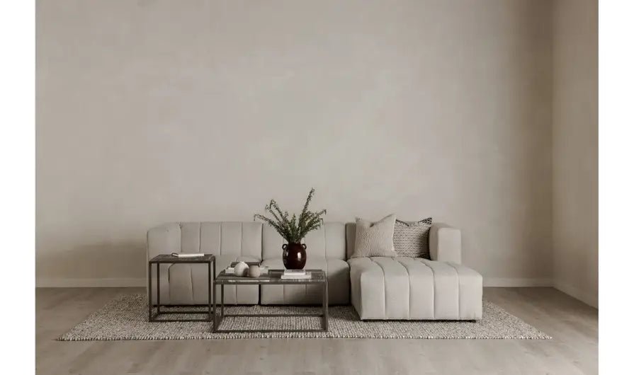 Lyric Slipper Chair Oatmeal Sectionals| Moe's Home