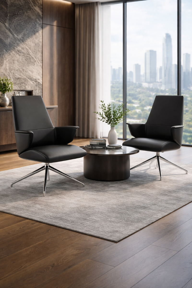 Orion Medium Back Guest Chair – Black