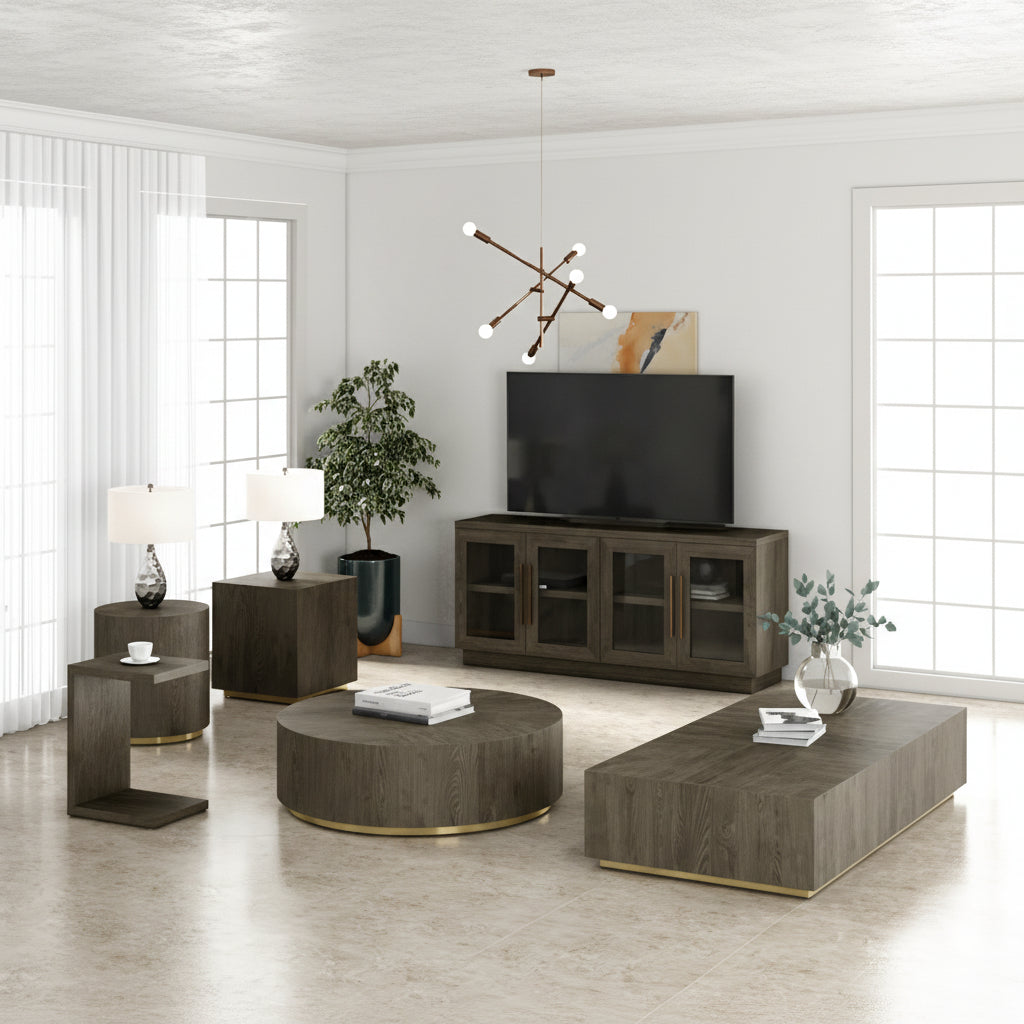 Machinto Round Side Table Coffee Tables| Roots Furniture
