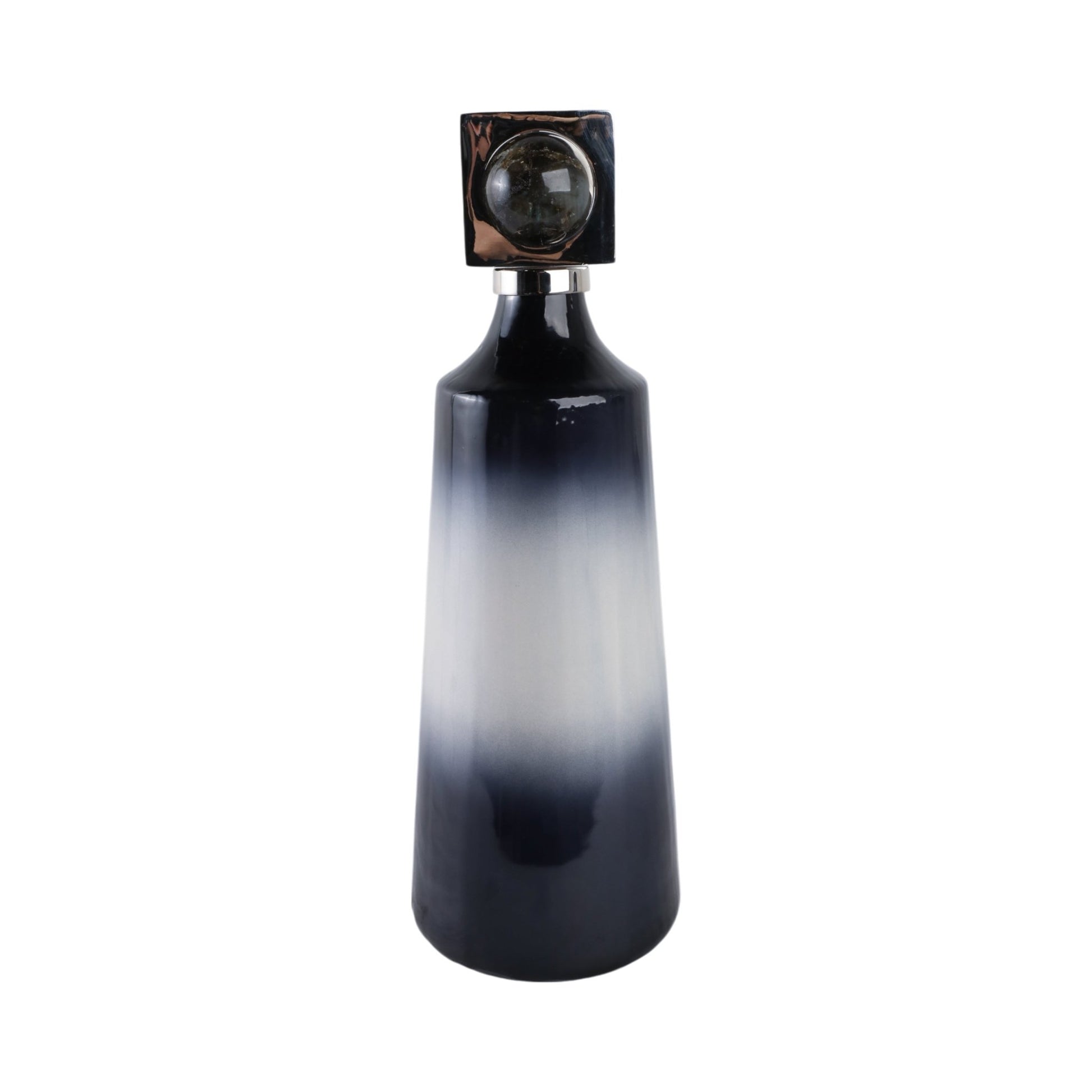 Macklin Labradorite Stone And Metal Bott Vases and Jars| Sagebrook Home