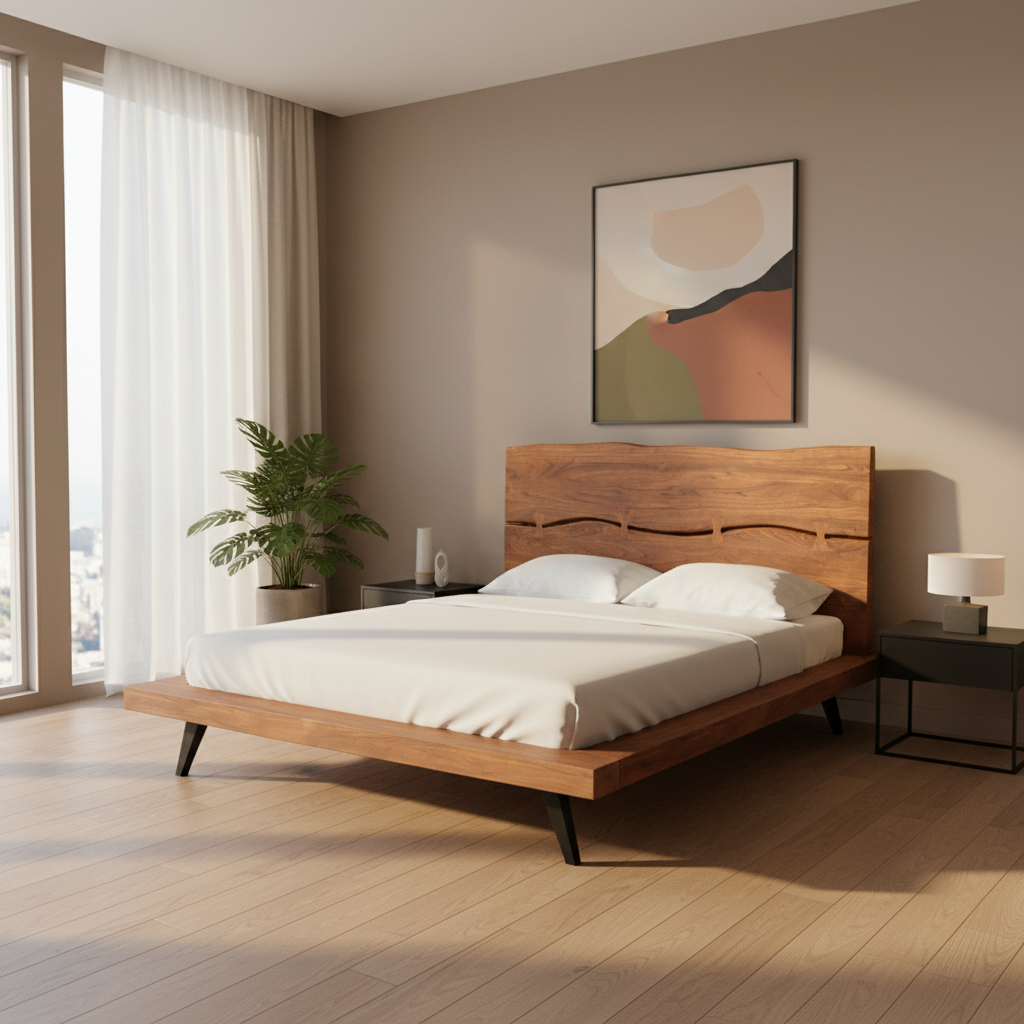 Madagascar Platform Bed King Beds| Moe's Home