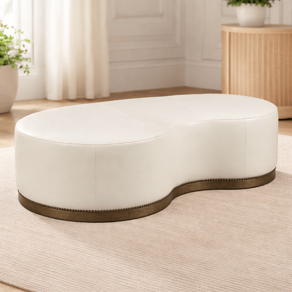 Madeline Kidney Shaped Cocktail Ottoman Ottomans| Fairfield Chair