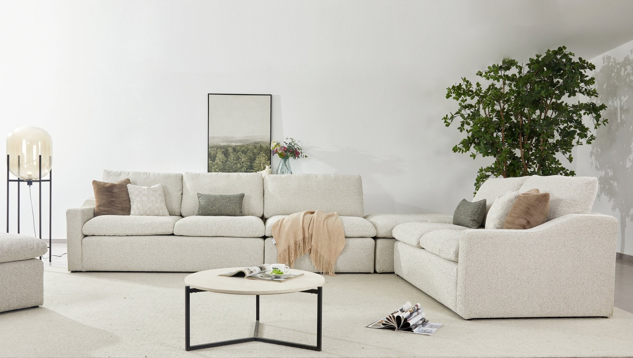 Madrid Marble RAF 2 Seater (185 CM) - Al Rugaib Furniture