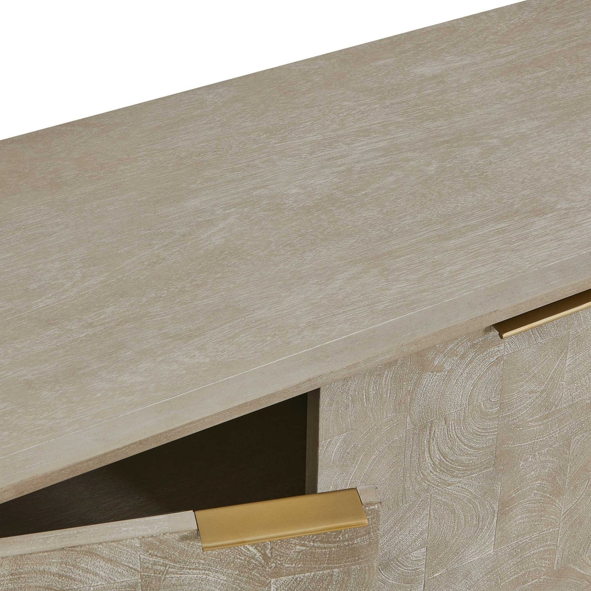 Maeva 3 Door Light Wood Cabinet Cabinets & Chests| Uttermost