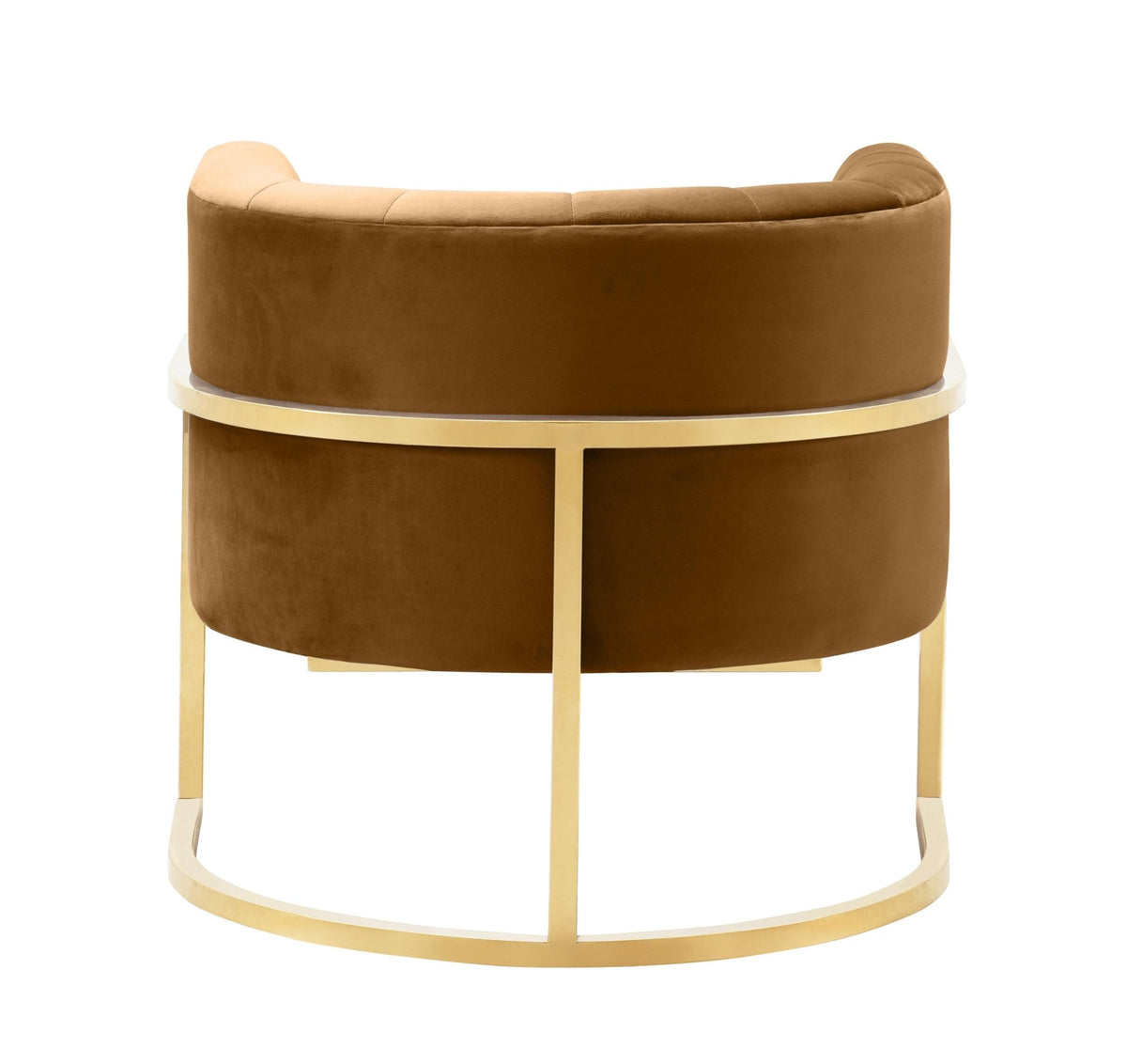 Magnolia Cognac Velvet Chair Chairs| TOV